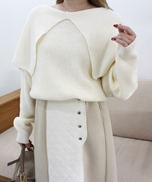 セーラーカラーニット