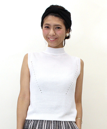 mystic | ノースリーブ畦ニット(ニット/セーター)