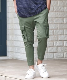 CAMBIO | mp10663-Stretch Twill Soft Surrouel Tapered Ankle Cargo Pants カーゴパンツ(カーゴパンツ)