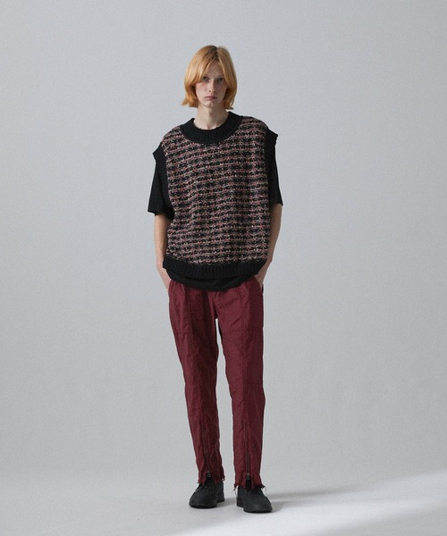Iroquois（イロコイ）の「IROQUOIS イロコイ / TUCK TWEED VS タックツイードベスト / 277100（ベスト・メンズ・ブラック/ネイビー/ホワイト・2/1/3）」の9枚目の写真