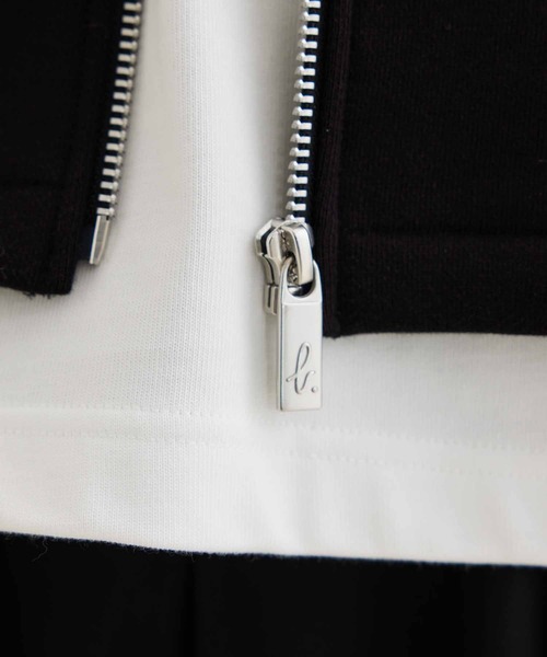 agnes b. pour ADAM ET ROPE´】CARDIGAN CLASSIQUE ZIP/UNISEX