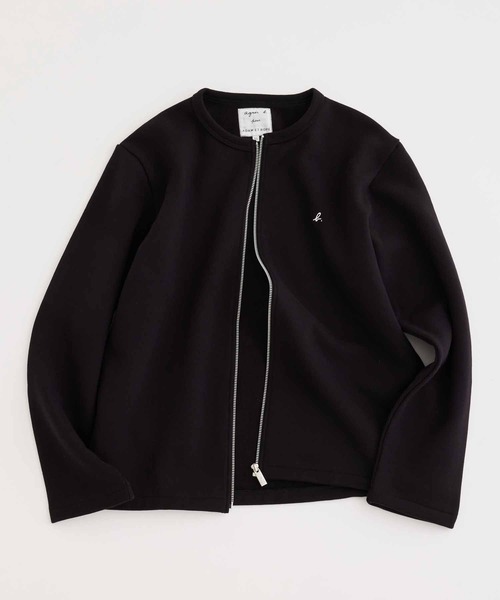 agnes b. pour ADAM ET ROPE´】CARDIGAN CLASSIQUE ZIP/UNISEX