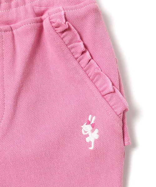 KP(ケーピー)の「ストレッチニットツイル後ろフリルパンツ(80~90cm)(その他パンツ・キッズ・ピンク/イエロー・90cm)」の8枚目の写真