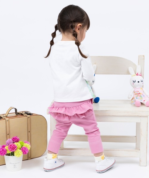 KP(ケーピー)の「ストレッチニットツイル後ろフリルパンツ(80~90cm)(その他パンツ・キッズ・ピンク/イエロー・90cm)」の16枚目の写真