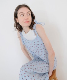 FRUIT OF THE LOOM | フルーツ柄ワッフルキャミワンピース / ワンマイルウェア / ギフト プレゼント(ルームウェア/パジャマ)