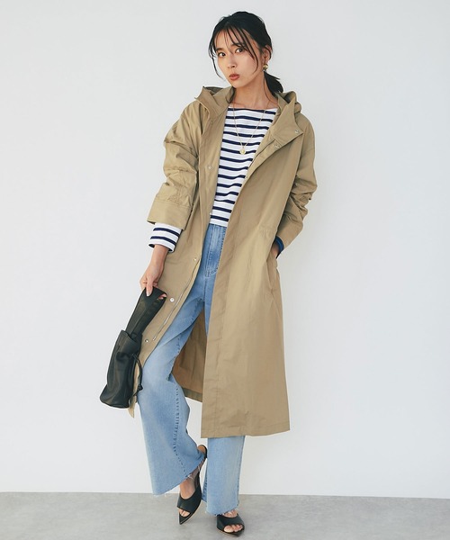 RIVE DROITE(リヴドロワ)の「切り返しのボーダーで遊び心をプラス/クレイジーボーダークロップカットソー(Tシャツ/カットソー・レディース・ブラック/ブルー・FREE)」の14枚目の写真