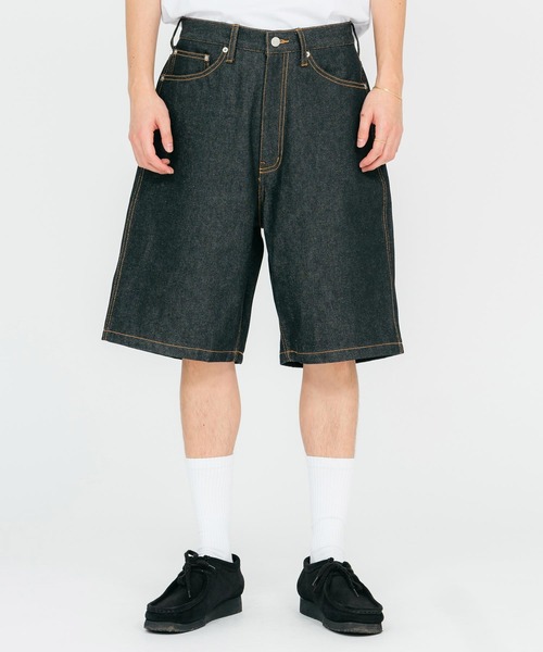 XLARGE（エクストララージ）の「POLYGON LOGO DENIM SHORT PANTS