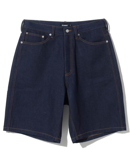 pggロゴデザイン ショートパンツ メンズサイズ5 XLARGE（エクストララージ）の「POLYGON LOGO DENIM SHORT PANTS