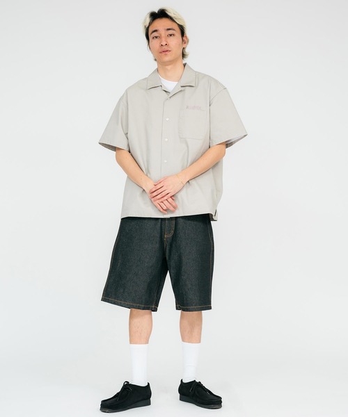 XLARGE(エクストララージ)の「POLYGON LOGO DENIM SHORT PANTS(デニムパンツ・メンズ・ブラック/インディゴブルー・32inch/30inch/34inch/36inch)」の13枚目の写真