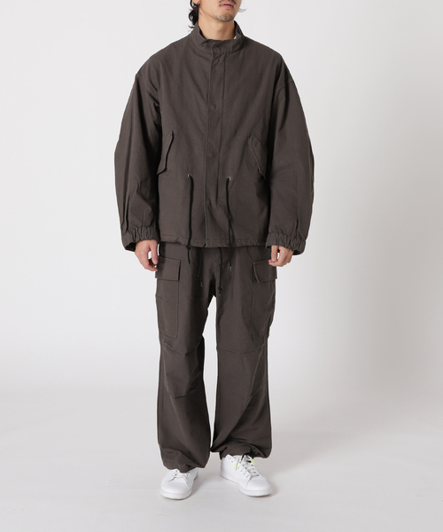 リップストップ ショートモッズコート（モッズコート）｜417