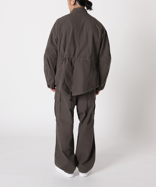 417 EDIFICE（フォーワンセブンエディフィス）の「リップストップ ショートモッズコート（モッズコート・メンズ・グリーン/ホワイト/ブラック/ブルー系その他・LARGE/MEDIUM）」の7枚目の写真