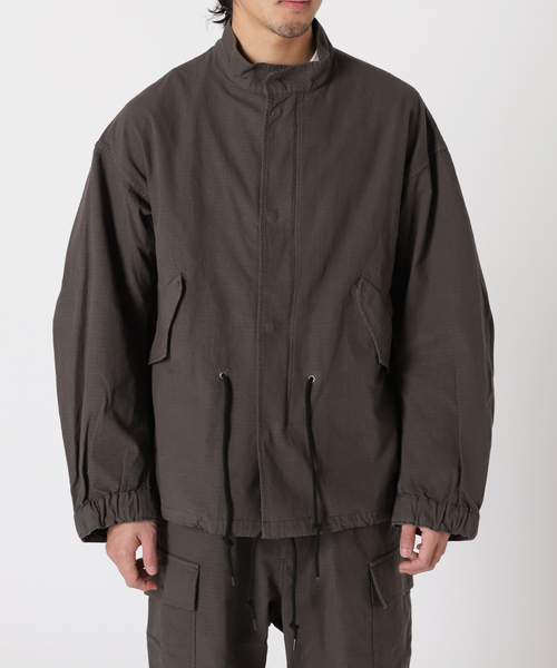 417 EDIFICE（フォーワンセブンエディフィス）の「リップストップ ショートモッズコート（モッズコート・メンズ・グリーン/ホワイト/ブラック/ブルー系その他・LARGE/MEDIUM）」の8枚目の写真