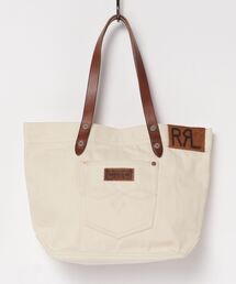 RUEDEVERNEUIL トートバッグ レザー＆ウェビングトリム RUEDEVERNEUIL トートバッグ レザー＆ウェビングトリム (RUE DE