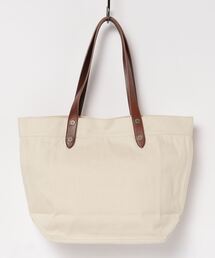 人気 TORY BURCH プリント レザートリム ツイル トートバッグ RRL（ダブル アール エル）の「レザートリム ツイル トート