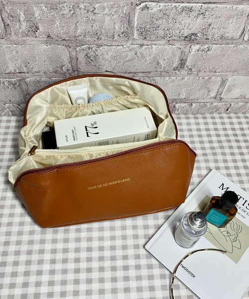 EPICKS（エピックス）の「ロゴ入り大容量コスメポーチ トラベルポーチ（ポーチ・レディース・アイボリー/ピンク/ブラウン/ブラック・F）」の21枚目の写真