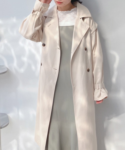 AS KNOW AS plus(アズノゥアズプラス)の「○マルチWAYトレンチコート(トレンチコート・レディース・グレイッシュベージュ/アイボリー/ネイビー・FREE)」の7枚目の写真