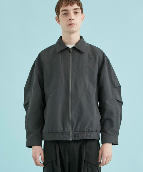 PASSIONE 青 ジップアップジャケット 定価7 6万 junhashimoto DOT AIR LIGHT 2B JACKET&EASY TUCK