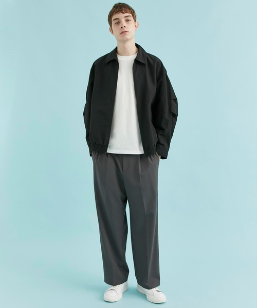 PASSIONE 青 ジップアップジャケット 定価7 6万 junhashimoto DOT AIR LIGHT 2B JACKET&EASY TUCK