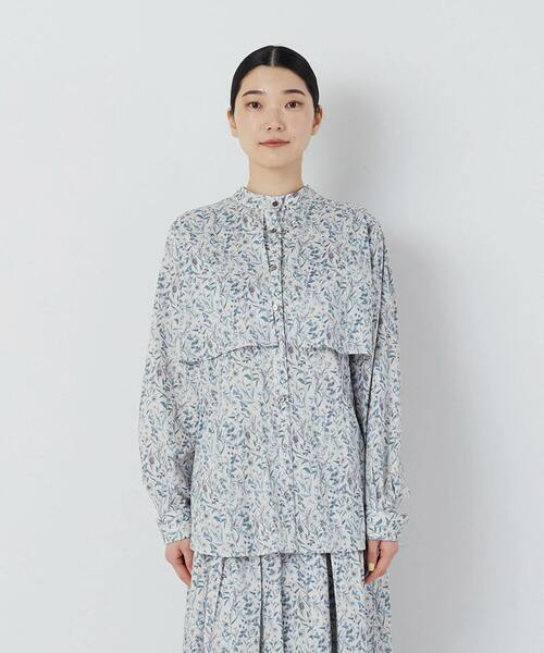 393y*美品 アデュートリステス リバティ ウッダム プリント ブラウス 393y*美品 アデュートリステス リバティ ウッダム プリント