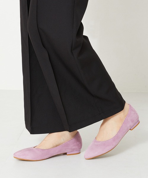 ORiental TRaffic（オリエンタルトラフィック）の「跳べるパンプス プレーンフラットヒール R-3212（パンプス・レディース・ブラック/ピンク/グリーン/パープル/ベージュ・33/34/35/36/37/38/39/40/41/42/43）」の4枚目の写真