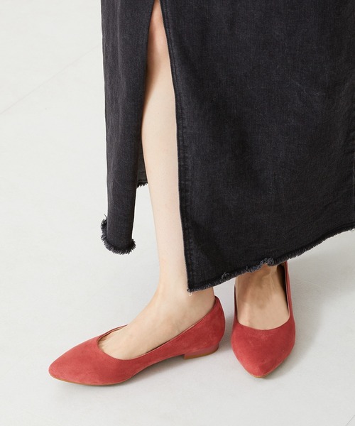 ORiental TRaffic（オリエンタルトラフィック）の「跳べるパンプス プレーンフラットヒール R-3212（パンプス・レディース・ブラック/ピンク/グリーン/パープル/ベージュ・33/34/35/36/37/38/39/40/41/42/43）」の5枚目の写真