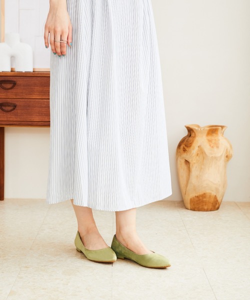 ORiental TRaffic（オリエンタルトラフィック）の「跳べるパンプス プレーンフラットヒール R-3212（パンプス・レディース・ブラック/ピンク/グリーン/パープル/ベージュ・33/34/35/36/37/38/39/40/41/42/43）」の20枚目の写真