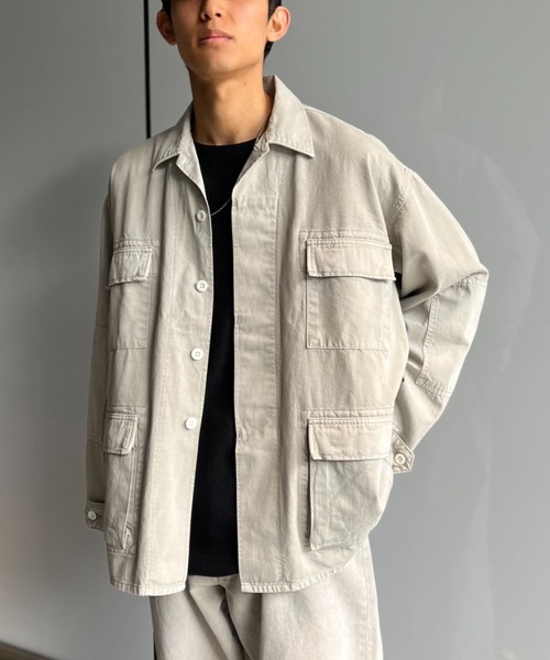 CIAOPANIC(チャオパニック)の「【ai no de/アイノデ】OKAYAMA デニムブルゾン(デニムジャケット・メンズ・グレー・LARGE/MEDIUM)」の11枚目の写真