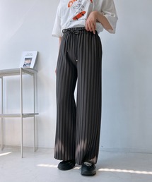 ○ベルト付き カットOK!! プリーツパンツ