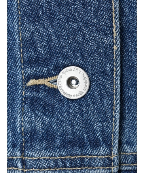 earth music&ecology（アースミュージックアンドエコロジー）の「ノーカラーGジャン（その他アウター・レディース・ライトインディゴブルー/ブルー系その他・FREE）」の9枚目の写真