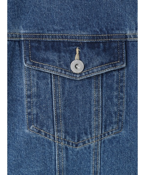 earth music&ecology（アースミュージックアンドエコロジー）の「ノーカラーGジャン（その他アウター・レディース・ライトインディゴブルー/ブルー系その他・FREE）」の10枚目の写真