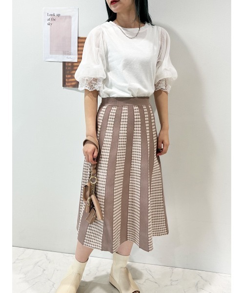 CECIL McBEE（セシルマクビー）の「バックリボン袖シアー