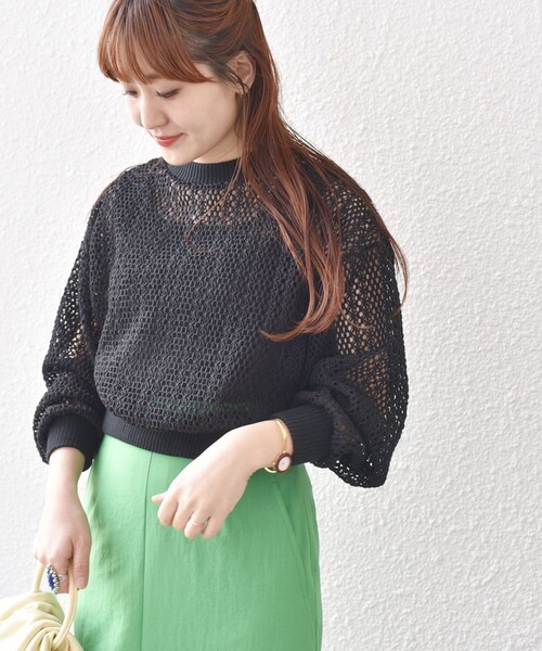 SHIPS（シップス）の「*〈手洗い可能〉クロシェ レース プルオーバー  