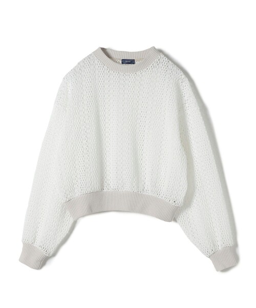 SHIPS（シップス）の「*〈手洗い可能〉クロシェ レース プルオーバー  