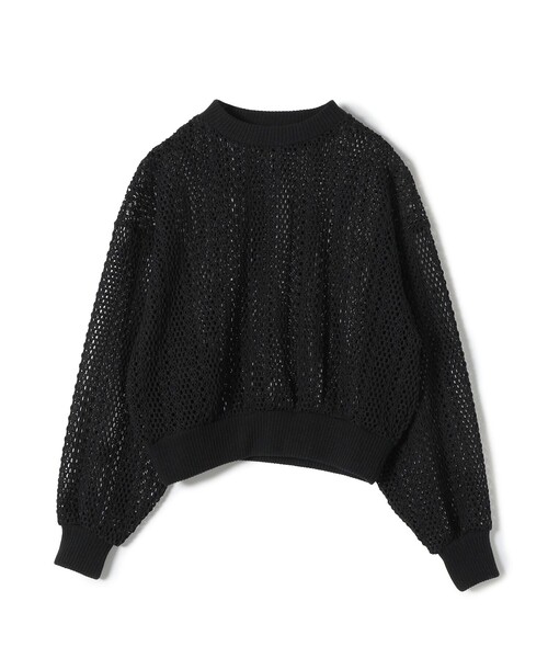 SHIPS(シップス)の「*〈手洗い可能〉クロシェ レース プルオーバー ◆(Tシャツ/カットソー・レディース・ライム/ブラック/ライトホワイト/ベージュ・ONE SIZE)」の7枚目の写真