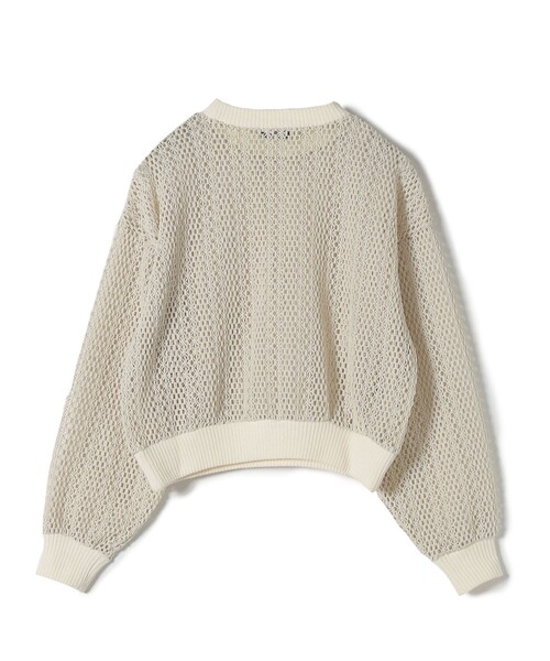 SHIPS(シップス)の「*〈手洗い可能〉クロシェ レース プルオーバー ◆(Tシャツ/カットソー・レディース・ライム/ブラック/ライトホワイト/ベージュ・ONE SIZE)」の14枚目の写真