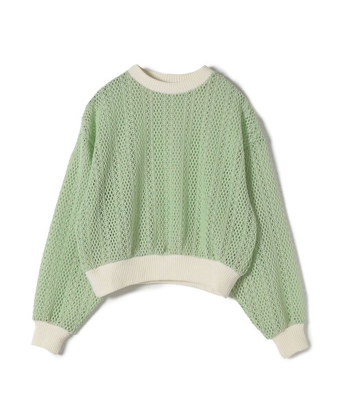 SHIPS(シップス)の「*〈手洗い可能〉クロシェ レース プルオーバー ◆(Tシャツ/カットソー・レディース・ライム/ブラック/ライトホワイト/ベージュ・ONE SIZE)」の15枚目の写真