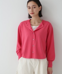 ◆コットンプレーティングカーディガン