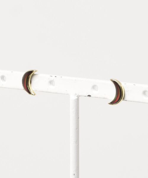 gargle(ガーグル)の「gargle ガーグル:ムードシリーズ 温度で色が変わる 温度変化 月 ムードツキ ピアス(ピアス(両耳用)・レディース・シルバー/ゴールド・FREE)」の3枚目の写真