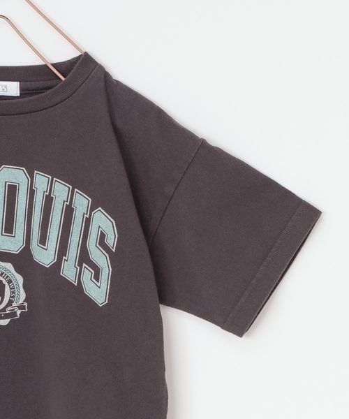LOWRYS FARM（ローリーズファーム）の「カコウカレッジロゴＴシャツ　191945（Tシャツ/カットソー・キッズ・チャコールグレー/グレー/アイボリー・110cm/120cm/130cm/140cm/150cm）」の14枚目の写真