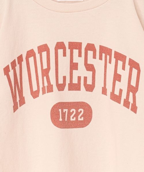 LOWRYS FARM（ローリーズファーム）の「カコウカレッジロゴＴシャツ　191945（Tシャツ/カットソー・キッズ・チャコールグレー/グレー/アイボリー・110cm/120cm/130cm/140cm/150cm）」の12枚目の写真