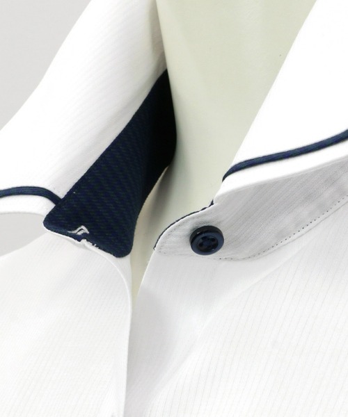 TOKYO SHIRTS(トウキョウシャツ)の「透け防止 形態安定ノーアイロン マイターレギュラー 長袖ビジネスワイシャツ(ビジネスシャツ・レディース・ホワイト・XL/LL/L/M/XS/S)」の5枚目の写真