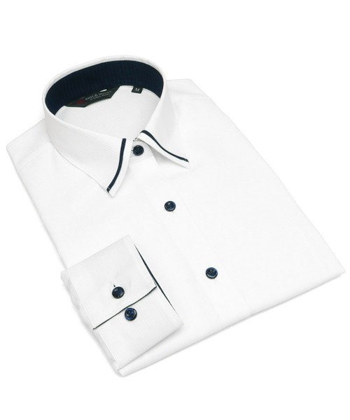 TOKYO SHIRTS(トウキョウシャツ)の「透け防止 形態安定ノーアイロン マイターレギュラー 長袖ビジネスワイシャツ(ビジネスシャツ・レディース・ホワイト・XL/LL/L/M/XS/S)」の10枚目の写真