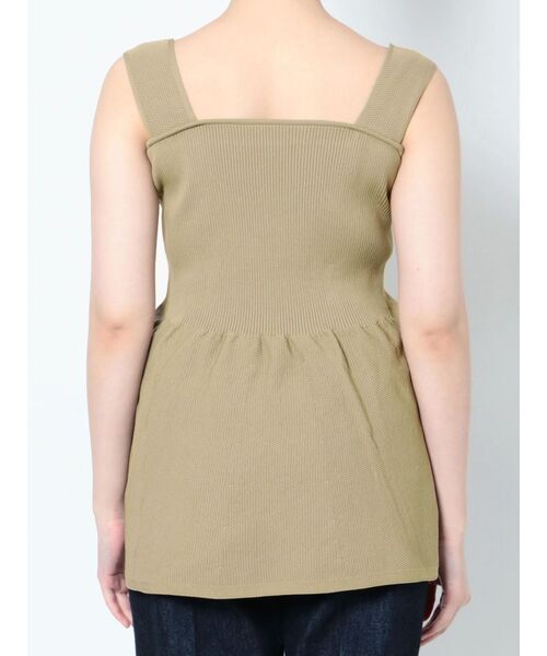 LAGUNAMOON(ラグナムーン)の「ペプラムフォルムニットプルオーバー(ニット/セーター・レディース・ブラック/ベージュ/ブルー・FREE)」の4枚目の写真