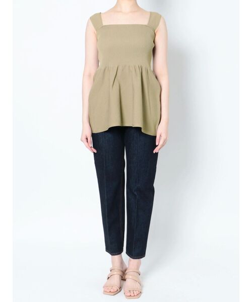 LAGUNAMOON(ラグナムーン)の「ペプラムフォルムニットプルオーバー(ニット/セーター・レディース・ブラック/ベージュ/ブルー・FREE)」の12枚目の写真