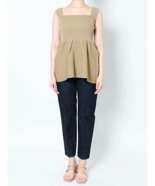 LAGUNAMOON(ラグナムーン)の「ペプラムフォルムニットプルオーバー(ニット/セーター・レディース・ブラック/ベージュ/ブルー・FREE)」の22枚目の写真