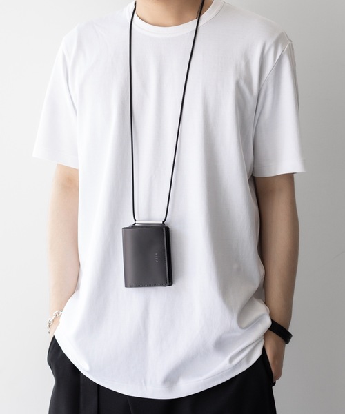 sculptor wallet チャコールグレー　ウォレット　ネックレス SCULPTOR】Cross Hair On Strap Wallet ○送料・関税込