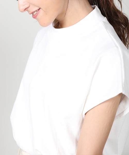 aity（アイティ）の「ノースリーブモックネック（Tシャツ/カットソー・レディース・グリーン/グレー/ブラック/アイボリー・M）」の3枚目の写真
