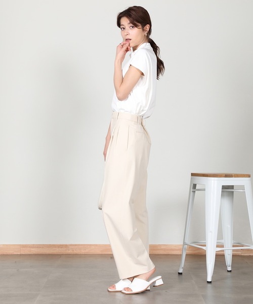 aity（アイティ）の「ノースリーブモックネック（Tシャツ/カットソー・レディース・グリーン/グレー/ブラック/アイボリー・M）」の12枚目の写真