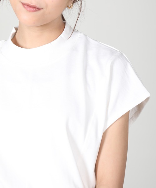 aity（アイティ）の「ノースリーブモックネック（Tシャツ/カットソー・レディース・グリーン/グレー/ブラック/アイボリー・M）」の16枚目の写真