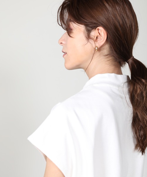 aity（アイティ）の「ノースリーブモックネック（Tシャツ/カットソー・レディース・グリーン/グレー/ブラック/アイボリー・M）」の18枚目の写真